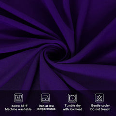 Lofaris Purple Fitted Spandex Rectangle Banquet Table Cover