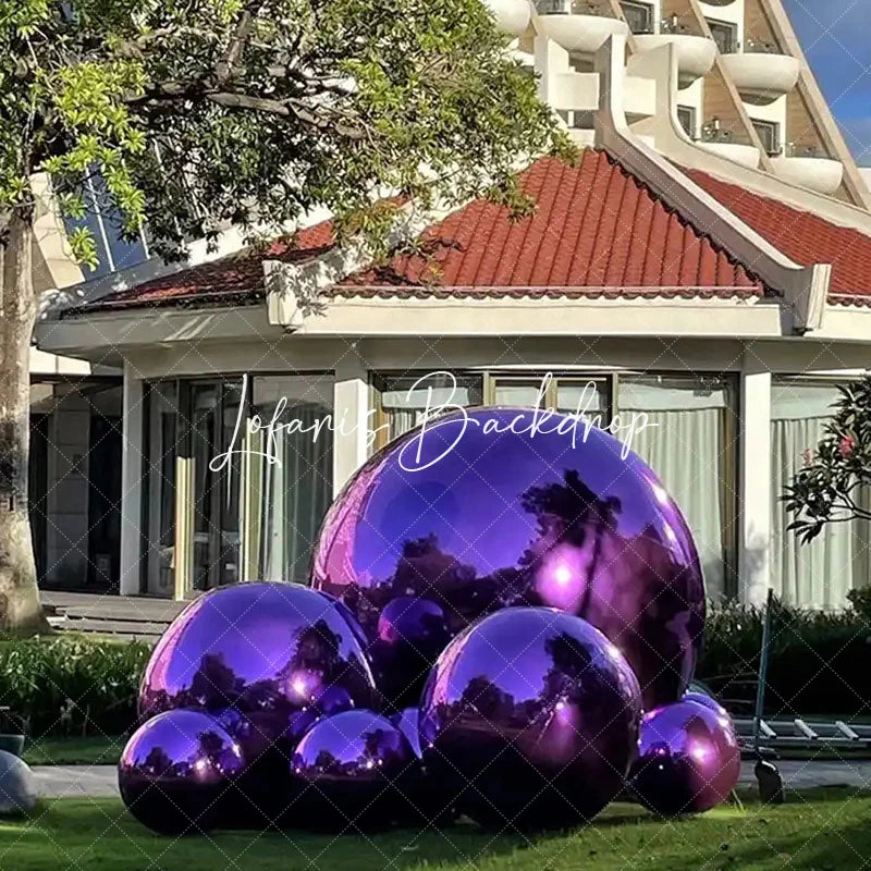 Lofaris Purple Giant Inflatable Mirror Balloon Party Decor