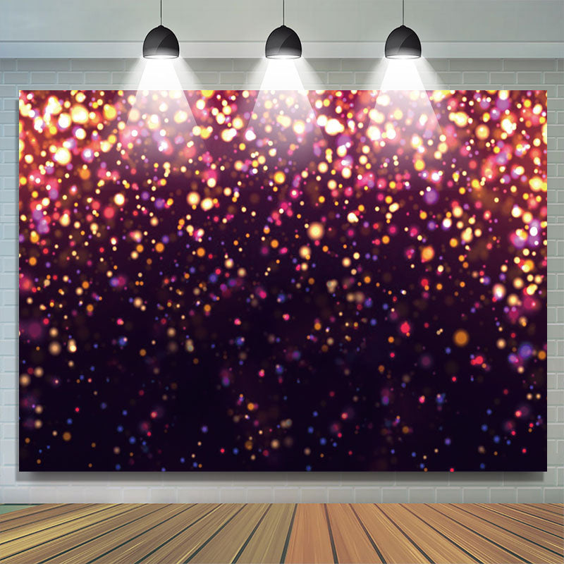 Lofaris Purple Glitter Bokeh Backdrop for Birthday Party