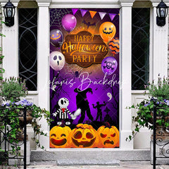 Lofaris Purple Happy Halloween Party Door Cover for Kid
