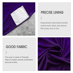 Lofaris Purple Stretch Spandex Banquet Chair Slipcovers