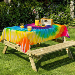 Lofaris Rainbow Color Abstract Tablecloth For Kitchen Decor