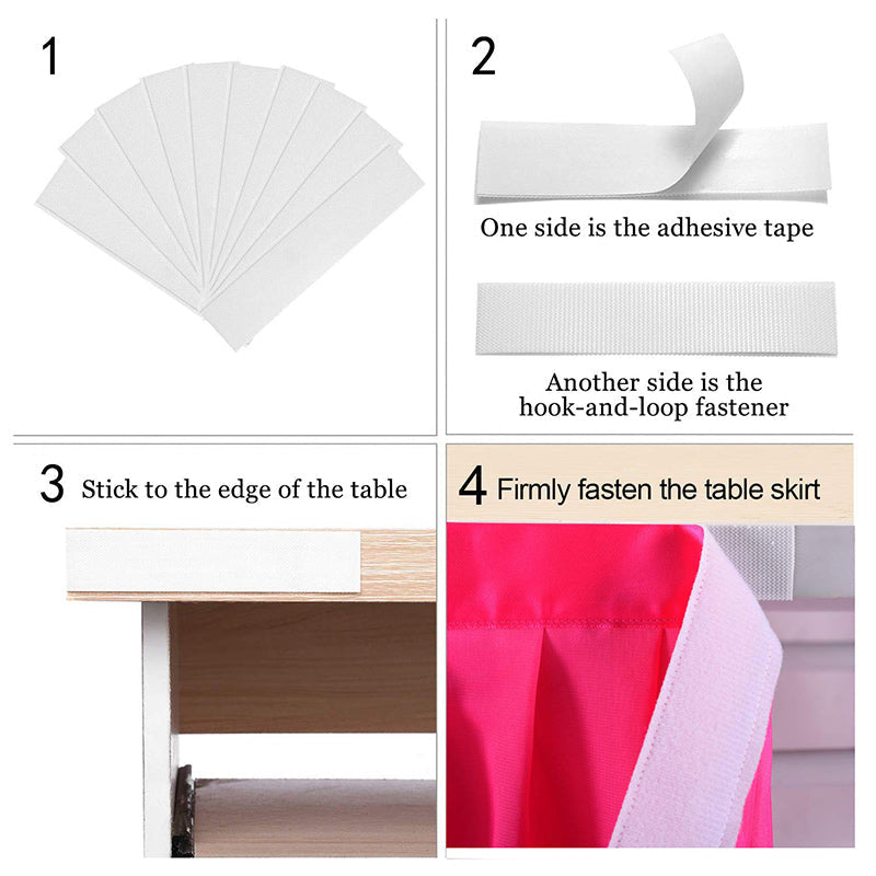 Lofaris Rainbow Color Chiffon Layering Banquet Table Skirt