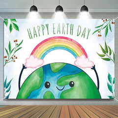 Lofaris Rainbow Nature Happy Earth Day Theme Backdrop