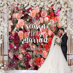 Lofaris Real Floral Flower Wall Backdrop For Wedding Ceremony
