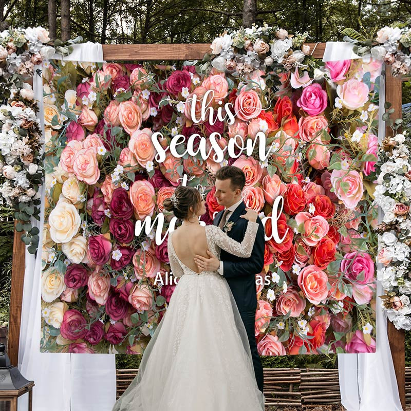 Lofaris Real Floral Flower Wall Backdrop For Wedding Ceremony