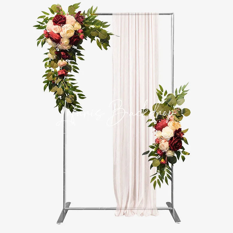 Lofaris Silver Rectangle Wall Panel Backdrop Party Decor