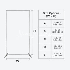 Lofaris Silver Rectangle Wall Panel Backdrop Party Decor