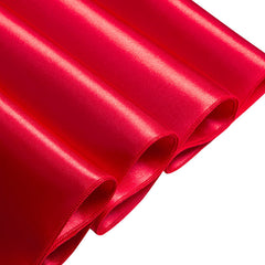 Lofaris Red 108 GSM Satin Banquet Rectangle Tablecloth