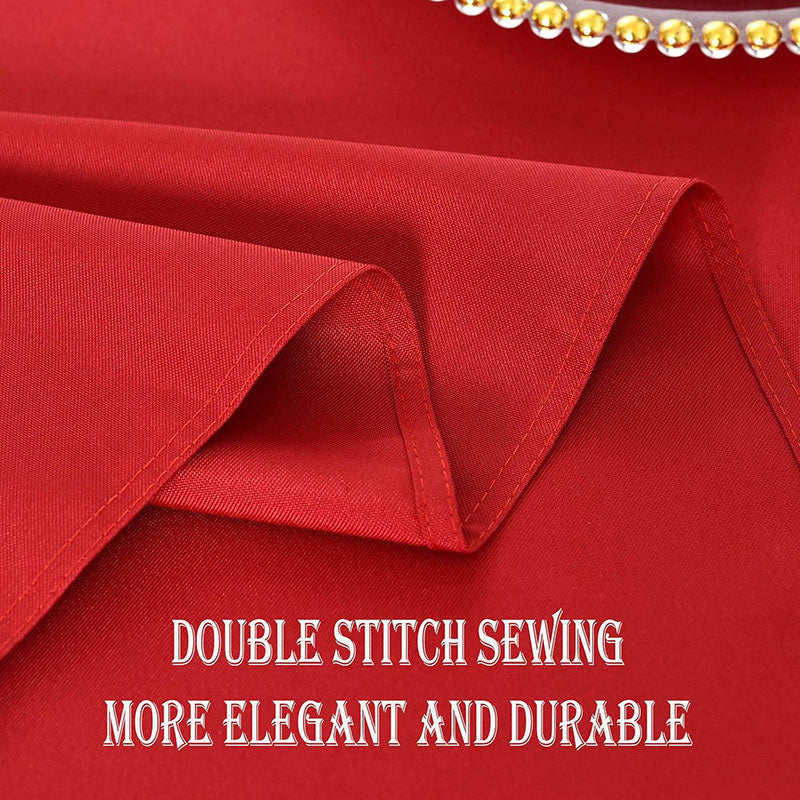 Lofaris Red 150 GSM Polyester Banquet Rectangle Tablecloth