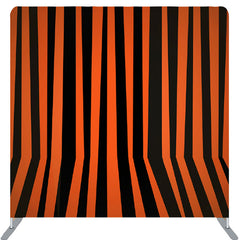 Lofaris Red And Black Stripes Backdrop For Halloween Decor