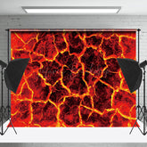 Lofaris Red Black Lava Abstract Textured Backdrop For Photo