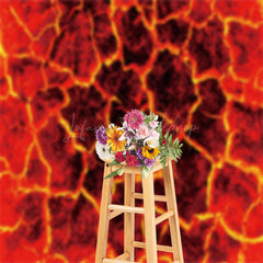 Lofaris Red Black Lava Abstract Textured Backdrop For Photo