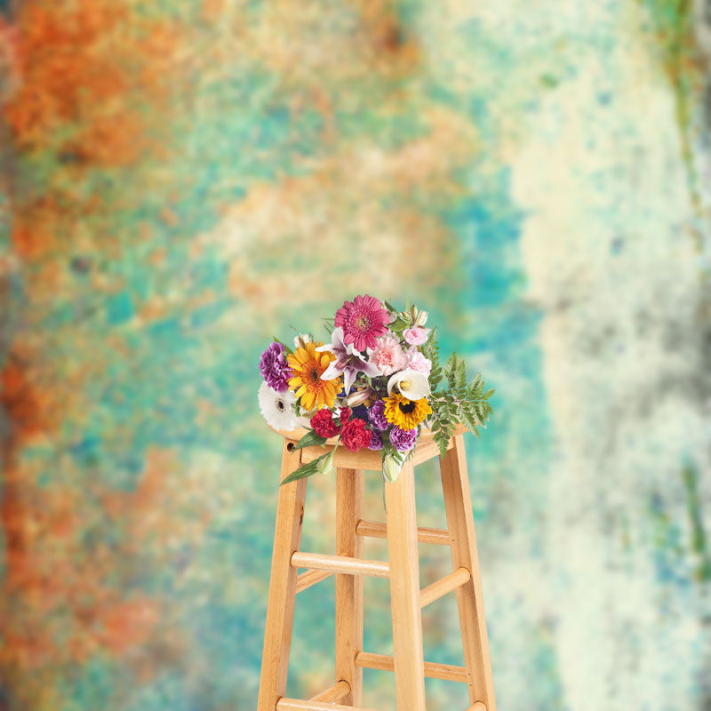 Lofaris Red Blue Rust Photography Abstract Textured Backdrop