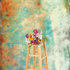 Lofaris Red Blue Rust Photography Abstract Textured Backdrop