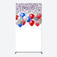 Lofaris Red Blue Sparkling Arch Independence Day Backdrop