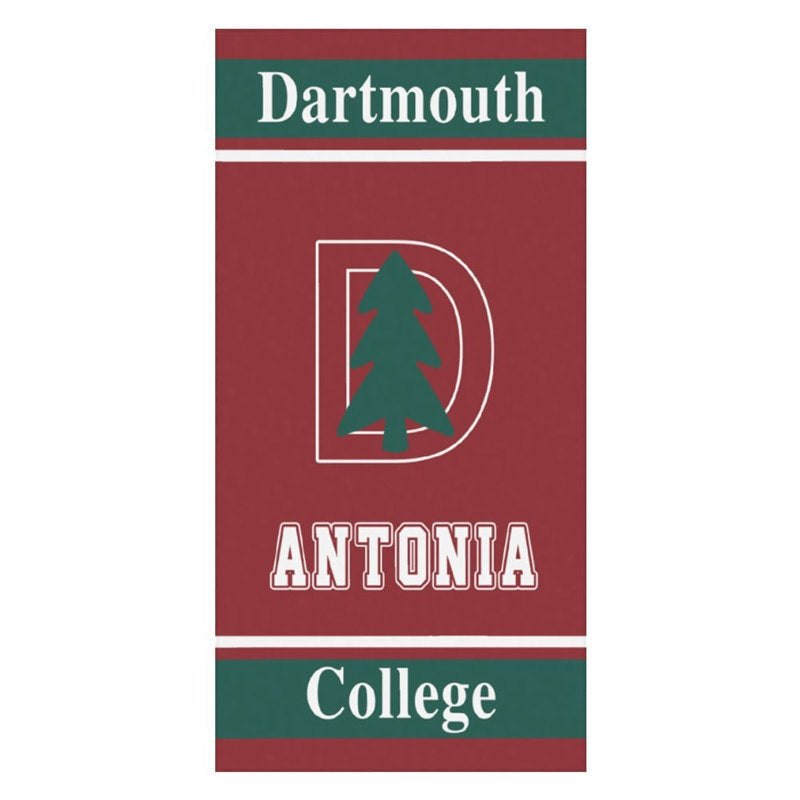 Lofaris Red Custom Name College Beach Towel Holiday Gifts