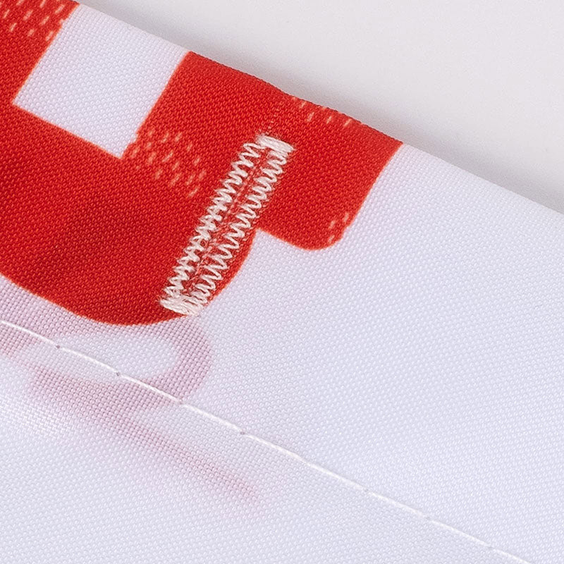 Lofaris Red Elf Xmas Tree White Christmas Shower Curtain