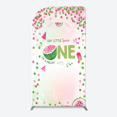 Lofaris Red Green Dots Watermelon 1st Birthday Arch Backdrop