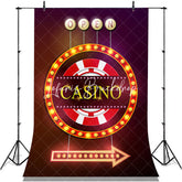 Lofaris Red Indicator Arrow Casino Open Birthday Backdrop