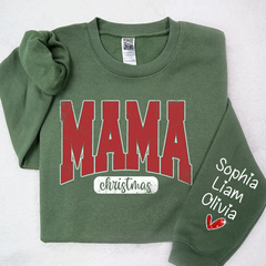 Lofaris Glitter Merry Mama Est And Kids Sweatshirt LTP01