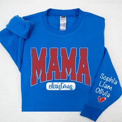 Lofaris Glitter Merry Mama Est And Kids Sweatshirt LTP01