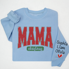 Lofaris Glitter Merry Mama Est And Kids Sweatshirt LTP01