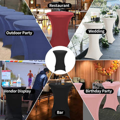 Lofaris Red Spandex Stretch Cocktail Banquet Tablecloths