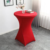 Lofaris Red Spandex Stretch Cocktail Banquet Tablecloths