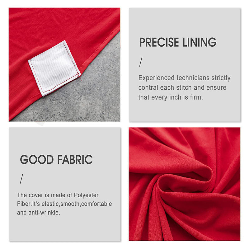 Lofaris Red Stretch Spandex Banquet Decor Chair Slipcovers