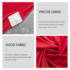 Lofaris Red Stretch Spandex Banquet Decor Chair Slipcovers