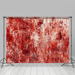 Lofaris Red White Scary Wall Backdrop For Halloween Party