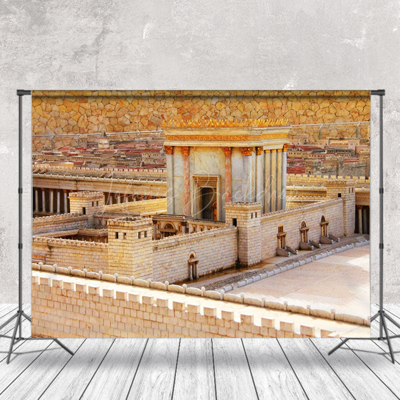 Lofaris Retro Brick Wall Architecture Photograph Backdrop