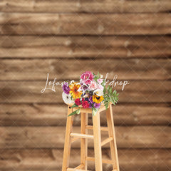 Lofaris Retro Brown Thread Wood Texture Photography Backdrop