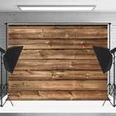 Lofaris Retro Brown Thread Wood Texture Photography Backdrop