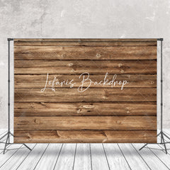 Lofaris Retro Brown Thread Wood Texture Photography Backdrop