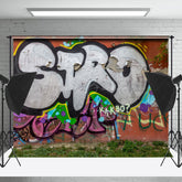 Lofaris Retro Exaggerated Graffiti Wall Photography Backdrop