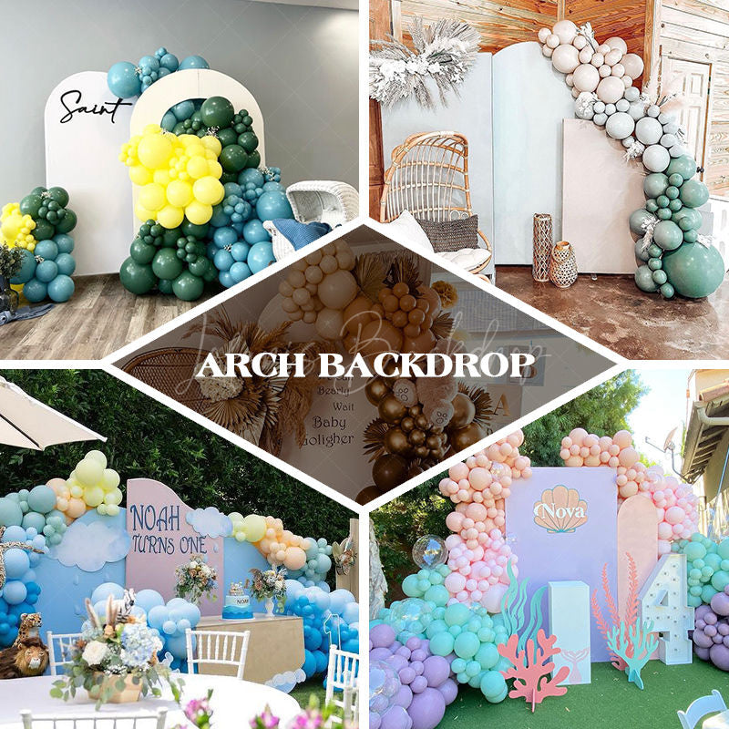 Lofaris Retro Faded Brick Wall Concave Oblique Arch Backdrop
