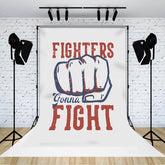 Lofaris Retro Fist Fighters Gonna Fight Positive Backdrop