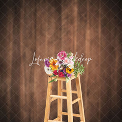 Lofaris Retro Flat Dirty Brown Wood Backdrop For Photography