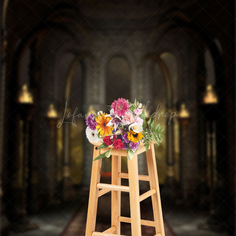 Lofaris Retro Marble Building Sacrifice Photography Backdrop