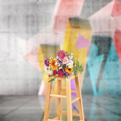 Lofaris Retro Stereoscopic Room Graffiti Wall Photo Backdrop