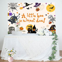 Lofaris Rip Castle Witch Bat Halloween Baby Shower Backdrop