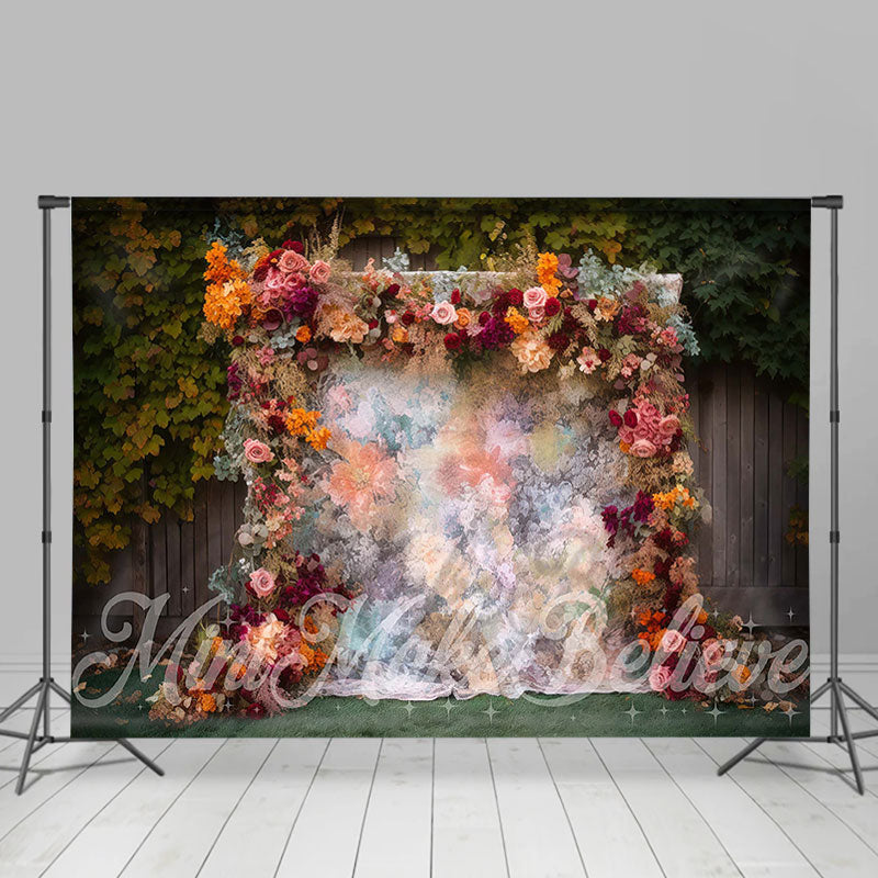 Lofaris Romantic Canvas Tracery Wall Photo Shoot Backdrop
