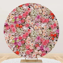 Lofaris Romantic Colorful Floral Round Backdrop For Wedding