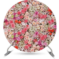 Lofaris Romantic Colorful Floral Round Backdrop For Wedding