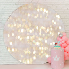 Lofaris Romantic Glitter Bokeh Circle Hoilday Party Backdrop