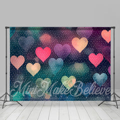 Lofaris Romantic Heart Dots Bokeh Backdrop For Photography