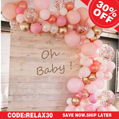 (Ship In 24HR) Rose Gold 125 Pack DIY Balloon Arch Kit | Garland Party Decorations - Pink