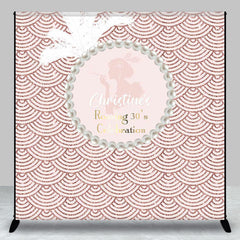 Lofaris Rose Gold Pearl Morden Custom 30th Birthday Backdrop